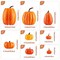Pumpkin Fall Decorations, Decorative Large Small Outdoor Orange Foam Plastic Fake Faux Artificial Pumpkins for Halloween Autumn Harvest Festival Home Table Decor 16pcs